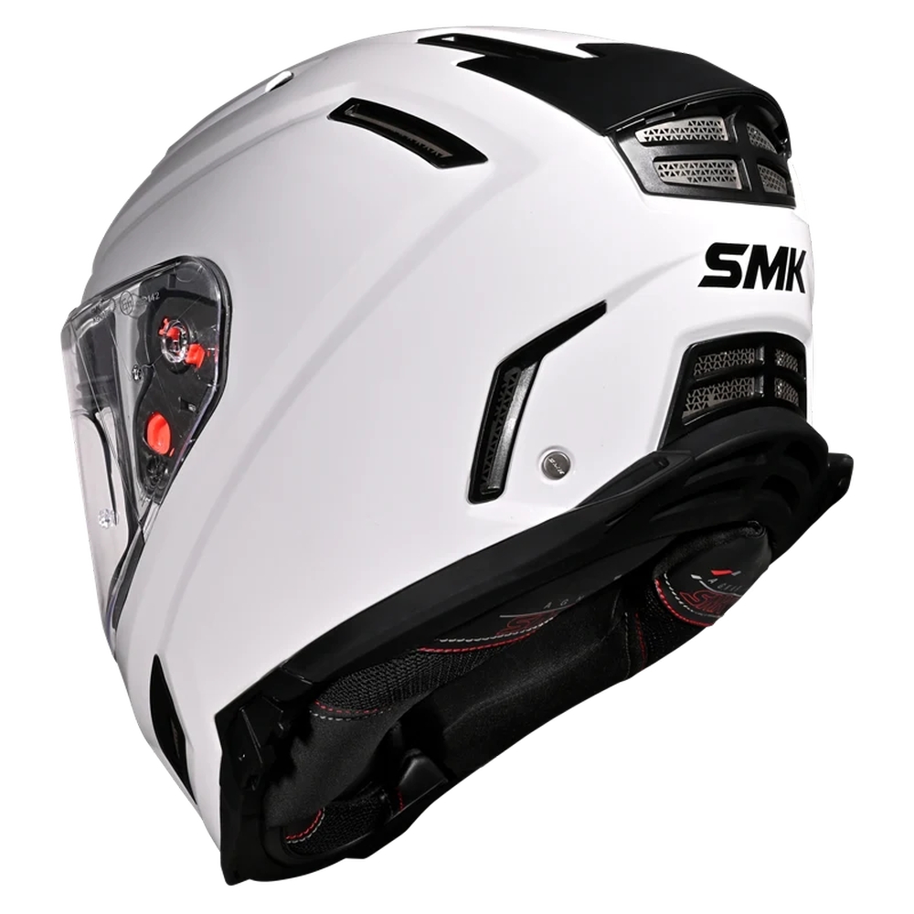 картинка Шлем SMK AGNAR WHITE GL100 от мотомагазина Белбайк