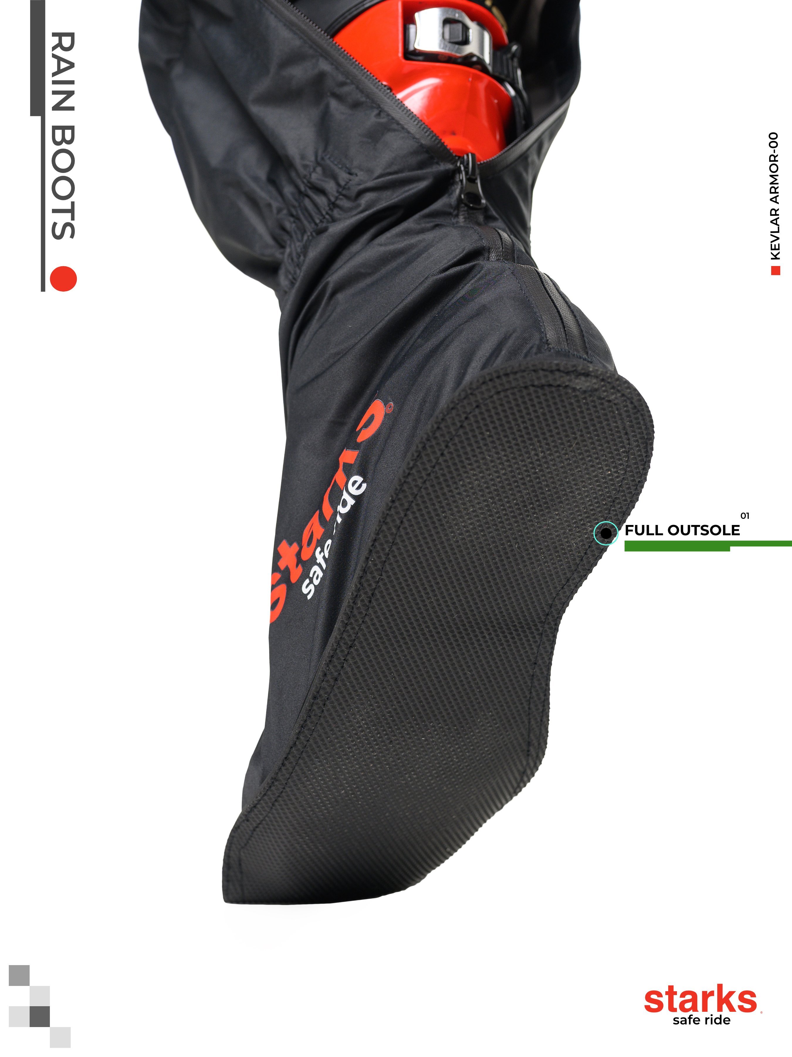 картинка Дождевые бахилы STARKS Rain Boots от мотомагазина Белбайк