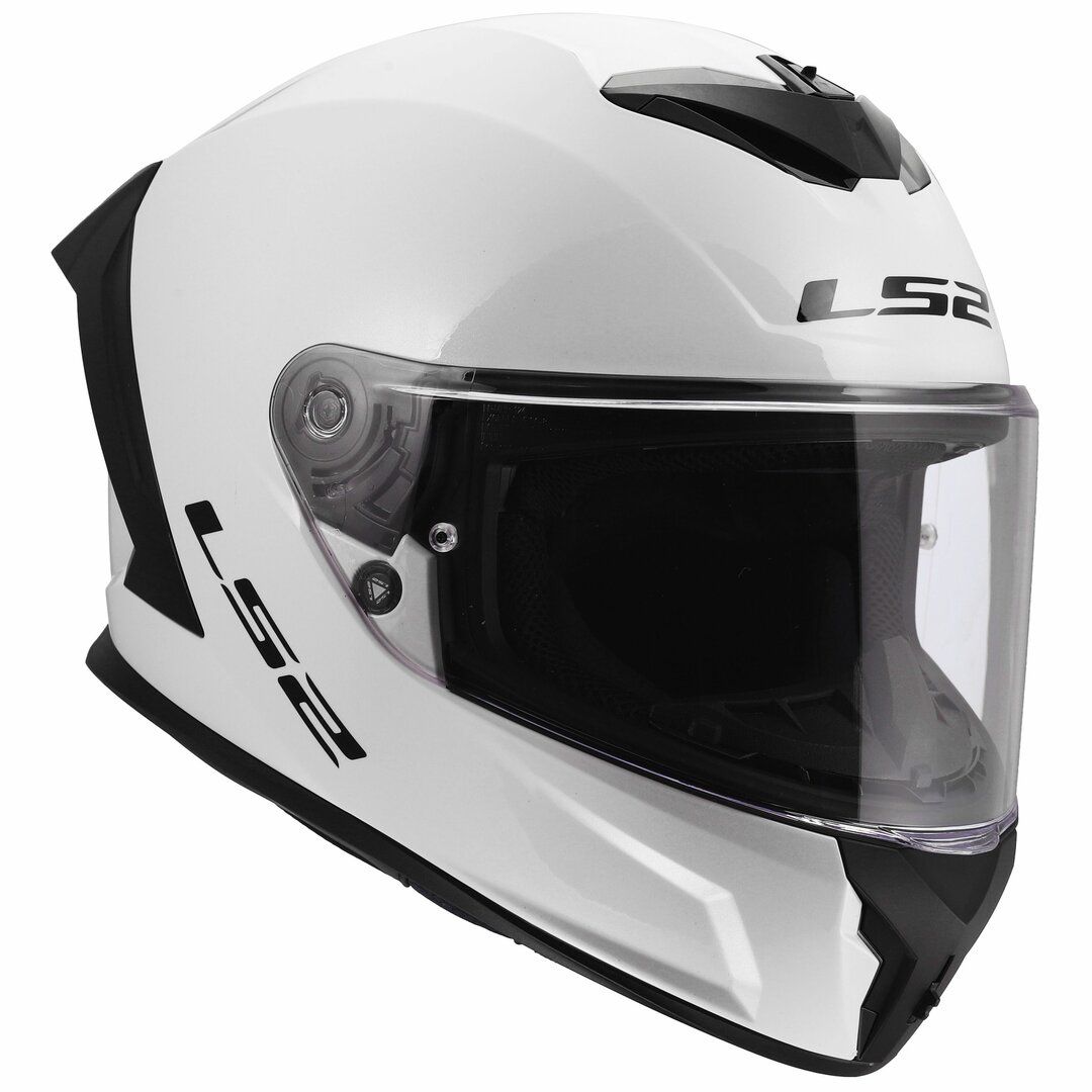 картинка Шлем LS2 FF820 RAPID 3 SOLID Gloss White от мотомагазина Белбайк
