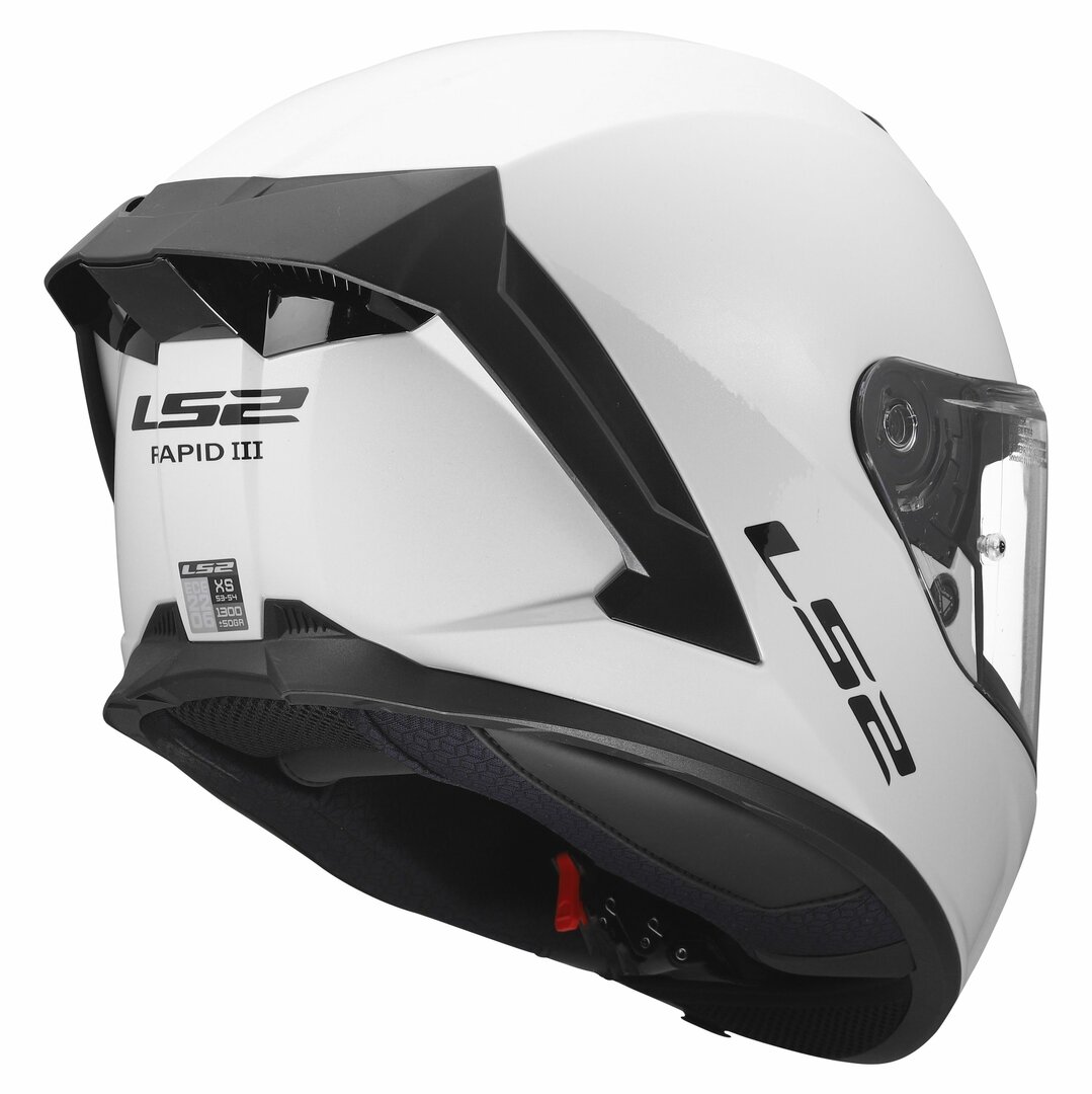 картинка Шлем LS2 FF820 RAPID 3 SOLID Gloss White от мотомагазина Белбайк