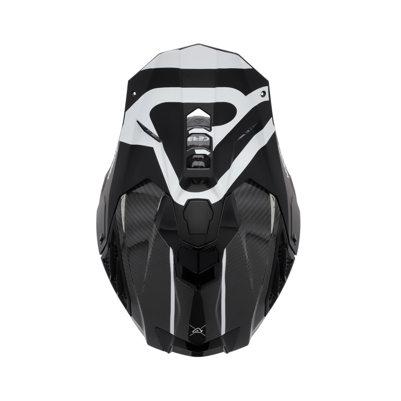 картинка Шлем Acerbis AIRSTRIKE-C BLACK/WHITE от мотомагазина Белбайк