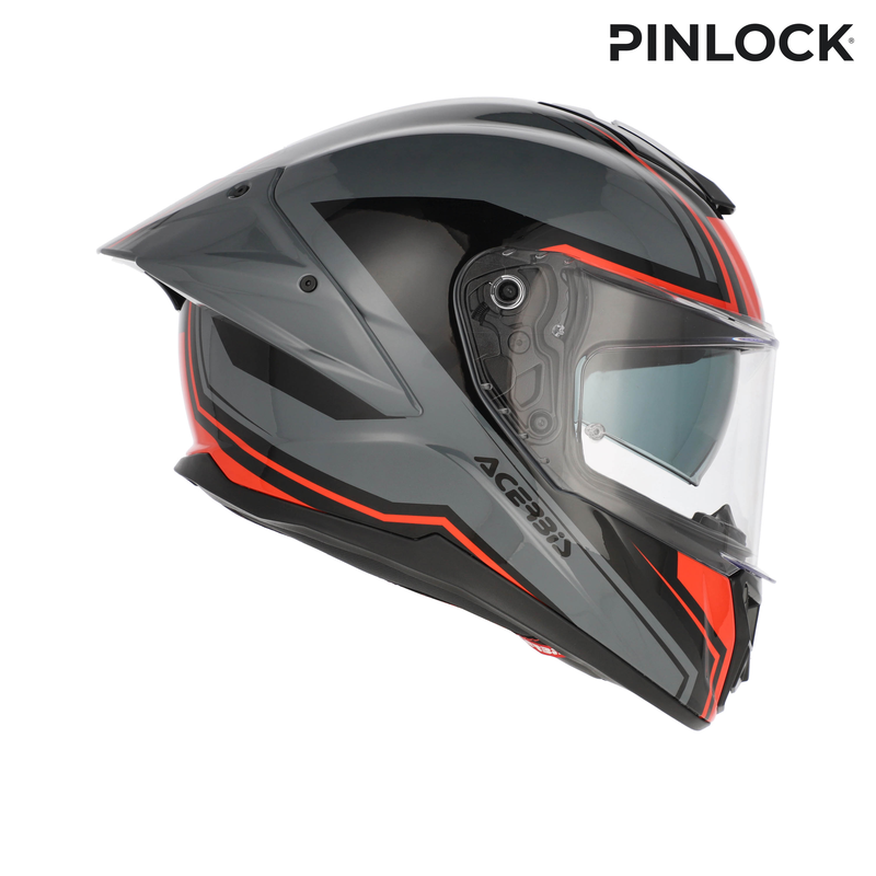 картинка Шлем Acerbis TARMAK-X GREY/RED от мотомагазина Белбайк