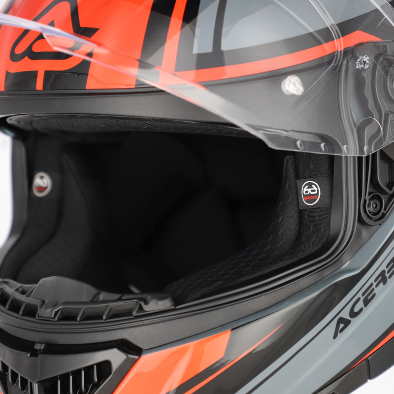 картинка Шлем Acerbis TARMAK-X GREY/RED от мотомагазина Белбайк