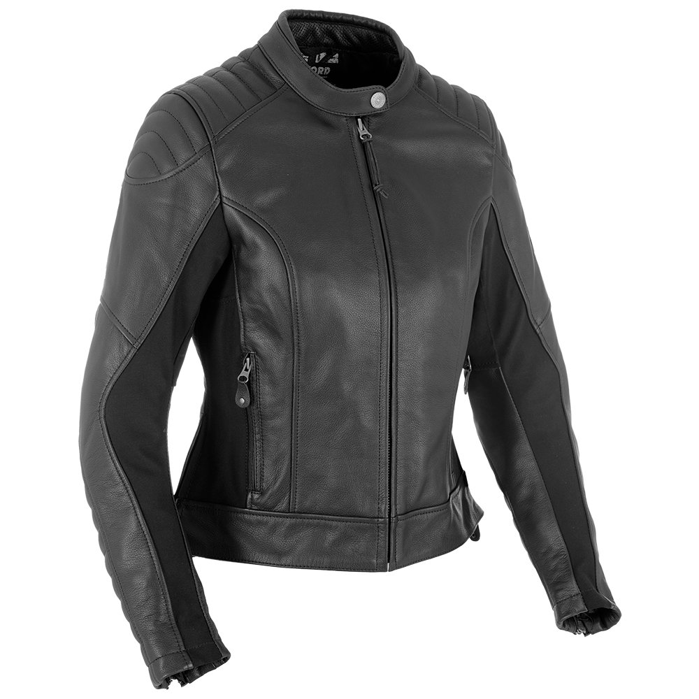 картинка Куртка женская кожаная Oxford Beckley Black от мотомагазина Белбайк