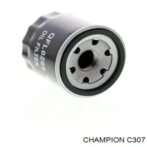 картинка Фильтр масляный Champion С307 (HF173C) от мотомагазина Белбайк