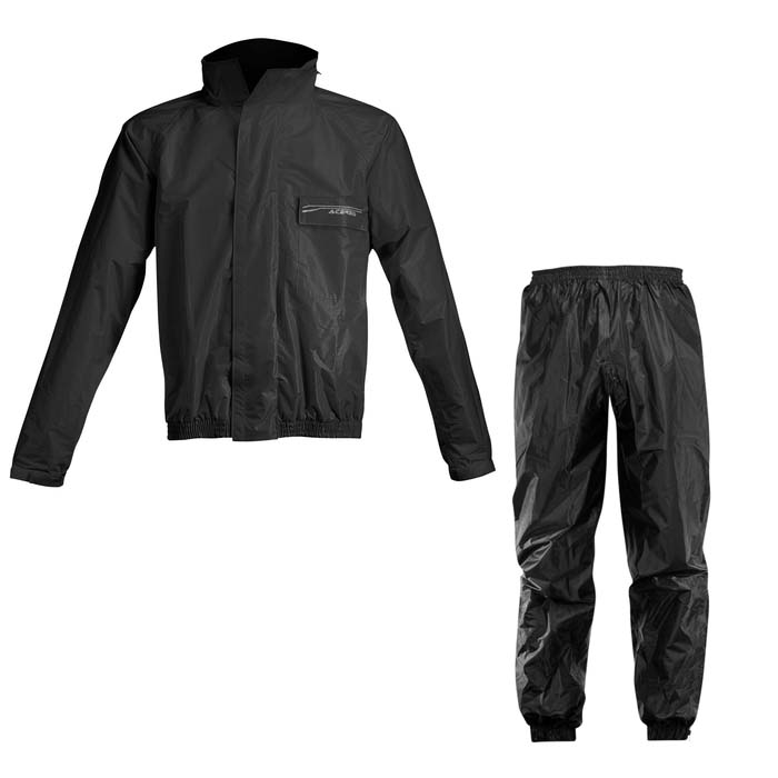 картинка Дождевик Acerbis RAIN SUIT LOGO BLACK от мотомагазина Белбайк