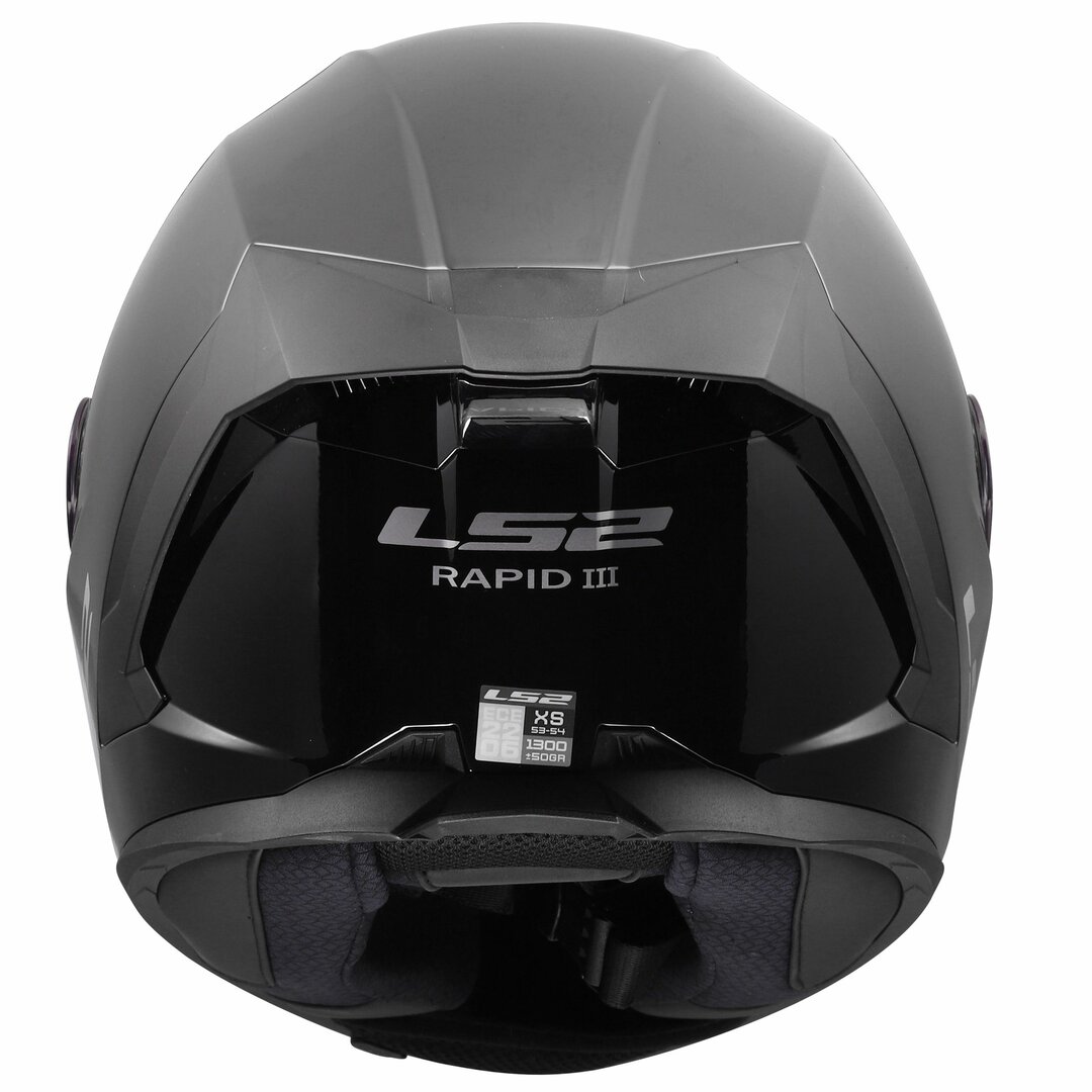 картинка Шлем LS2 FF820 RAPID 3 SOLID Gloss Black от мотомагазина Белбайк