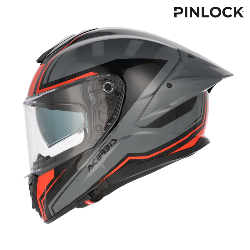 картинка Шлем Acerbis TARMAK-X GREY/RED от мотомагазина Белбайк