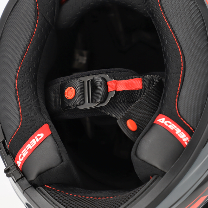 картинка Шлем Acerbis TARMAK-X GREY/RED от мотомагазина Белбайк