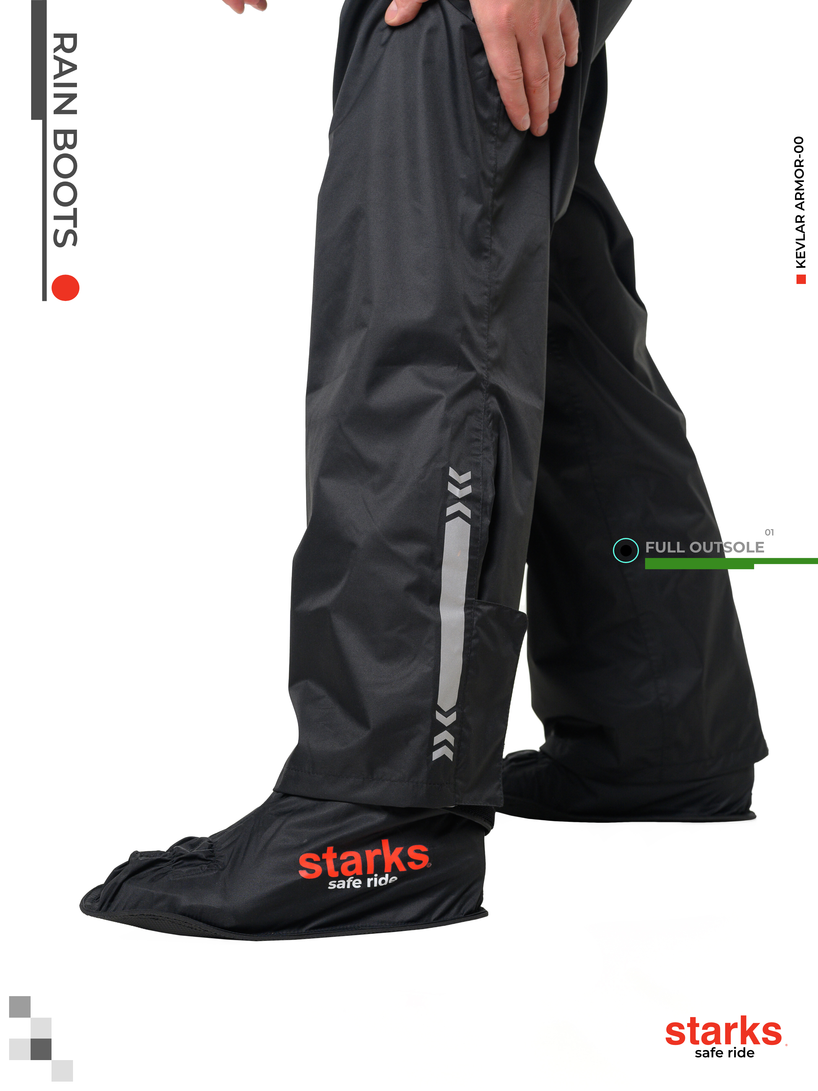 картинка Дождевые бахилы STARKS Rain Boots от мотомагазина Белбайк
